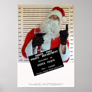 Divertimento Papai Noel no poster do departamento
