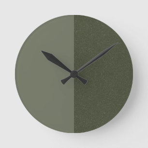 Dividir o relógio de parede verde do Moss - Design