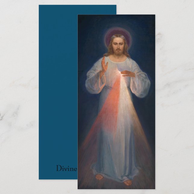 Divina Misericórdia por Kazimierowski Eugene (Frente/Verso)