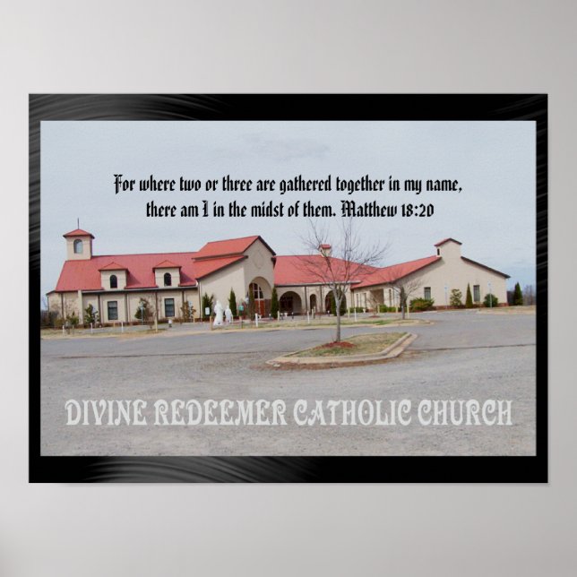 DIVINE REDEEMER CATHOLIC CHURCH POSTER (Frente)