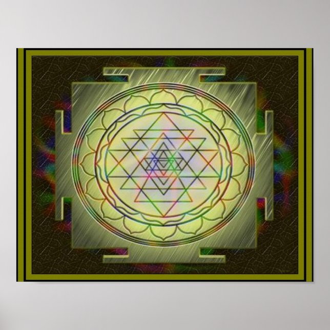 Divine Sri Yantra10 Poster (Frente)