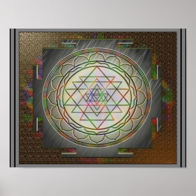 Divine Sri Yantra9 Poster (Frente)