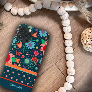 Divirta-se Trendy Modern Floral Nome Inspirivência