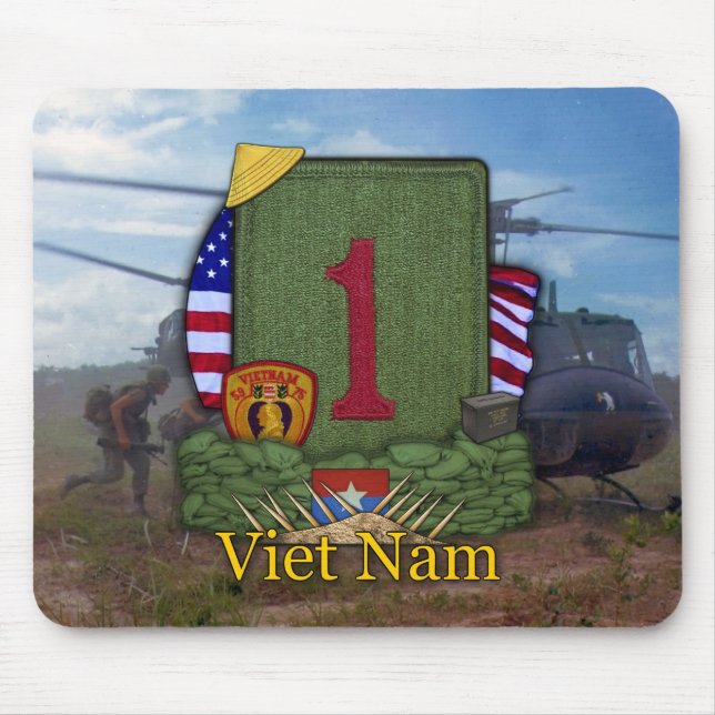 Divisão de infantaria de rua vietnam vets Mousepad (Frente)