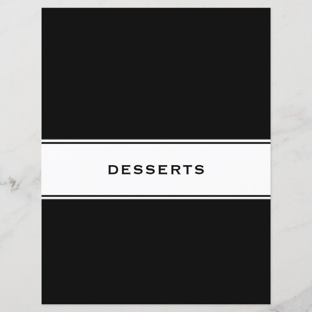 Divisor de capítulo do livro de receitas | Dessert (Frente)