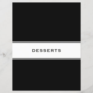 Divisor de capítulo do livro de receitas Dessert
