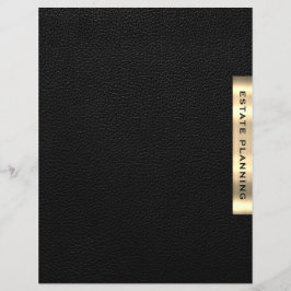 Divisor de Impressão de Couro Dourado Preto de Pla