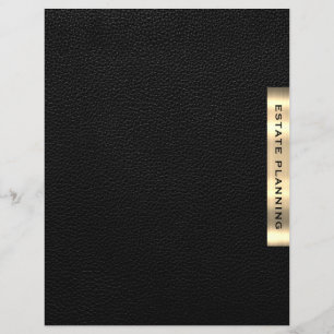 Divisor de Impressão de Couro Dourado Preto de Pla