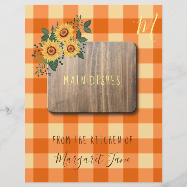 Divisor de organizador de receitas de casa de camp (Frente)