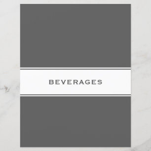 Divisor de Receita Bebidas Cinzas e brancas