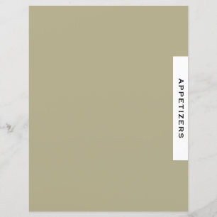 Divisor de Receitas Apelidos Sage Black & Whit