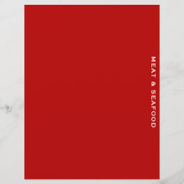 Divisor de Receitas | Carne e marisco | Vermelho S