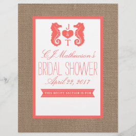 Divisor de Receitas do Chá de panela marinho Monog