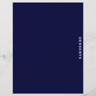 Divisor de Receitas Marinho Azul e Branco Dess