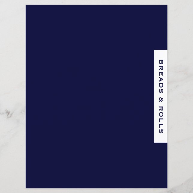Divisor de Receitas | Pães e Pãezinhos | Navy e Br (Frente)