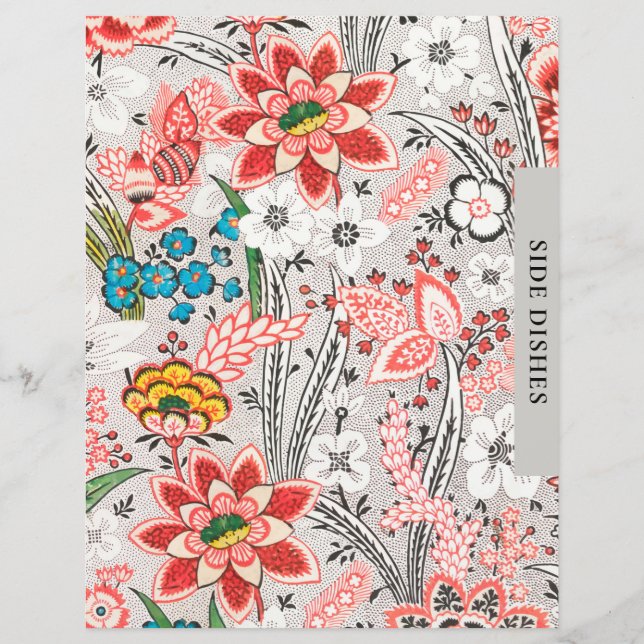 Divisor de Receitas | Pratos laterais | Elegante F (Frente)