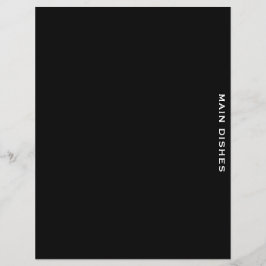 Divisor de Receitas | Preto e branco | Principais 