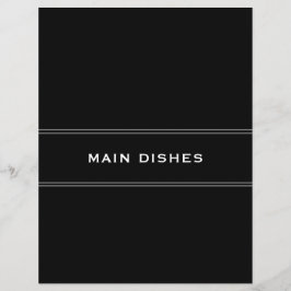 Divisor de Receitas | Preto e branco | Principais 