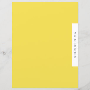 Divisor de Receitas Principais pratos Amarelo