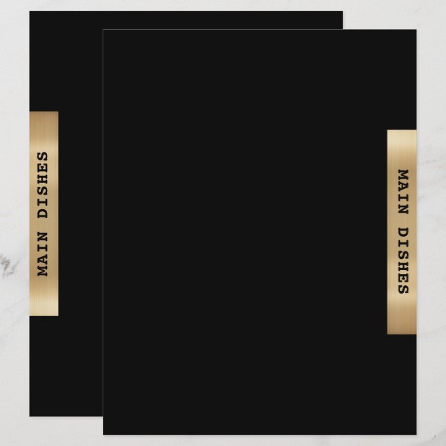 Divisor de Receitas | Principais pratos | Dourado  (Frente/Verso)