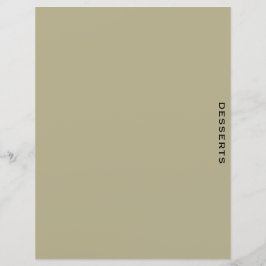 Divisor de Receitas | Sage & Black | Desserts