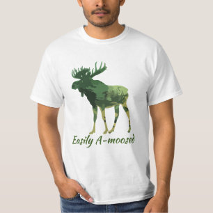 Divorciada Camuflagem Moose T-Shirt
