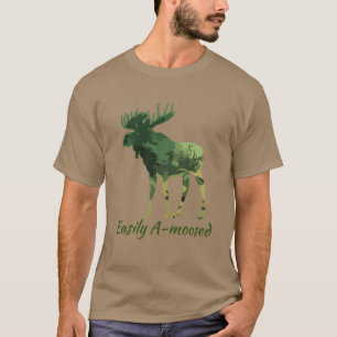 Divorciada Camuflagem Moose T-Shirt