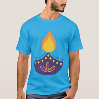 Diwali Diya T-Shirt - Comemora o Festival de Li