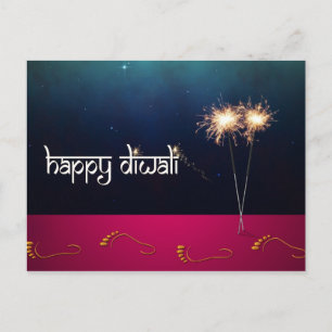 Diwali Feliz e Brilhante - Cartão Postal