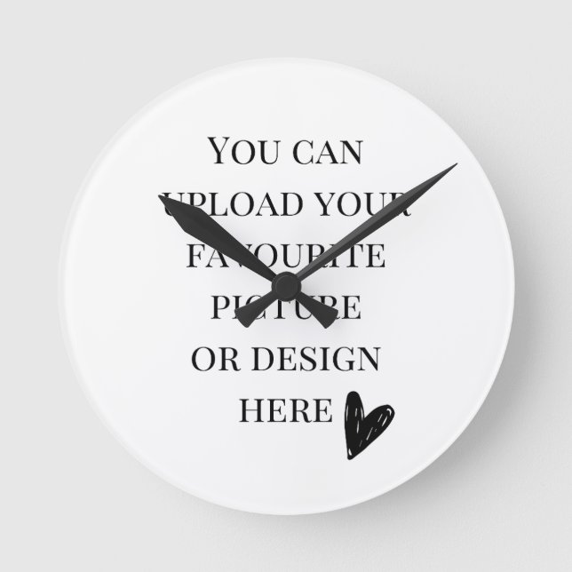 DIY, relógio de parede em acrílico redondo persona (Frente)