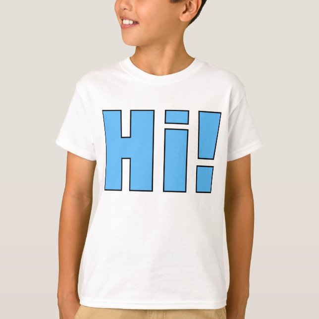 Dizer do t-shirt dos miúdos (Frente)