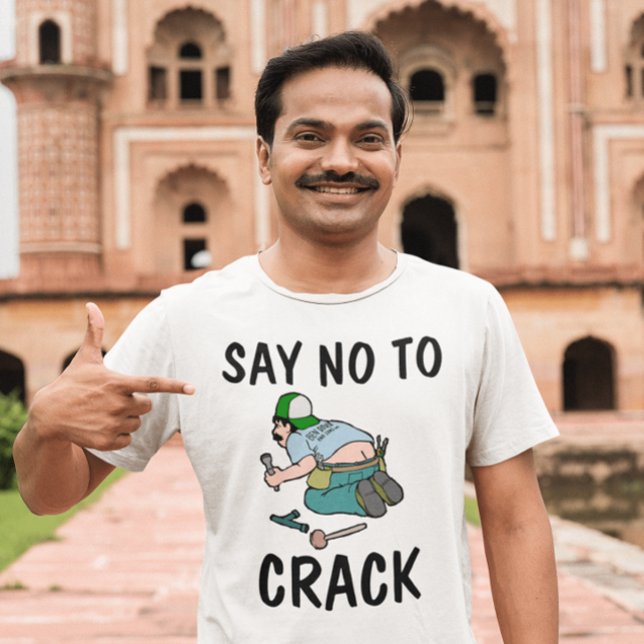 DIZER NÃO AO CRACK, bumbum, T-Shirts Engraçadas (Criador carregado)