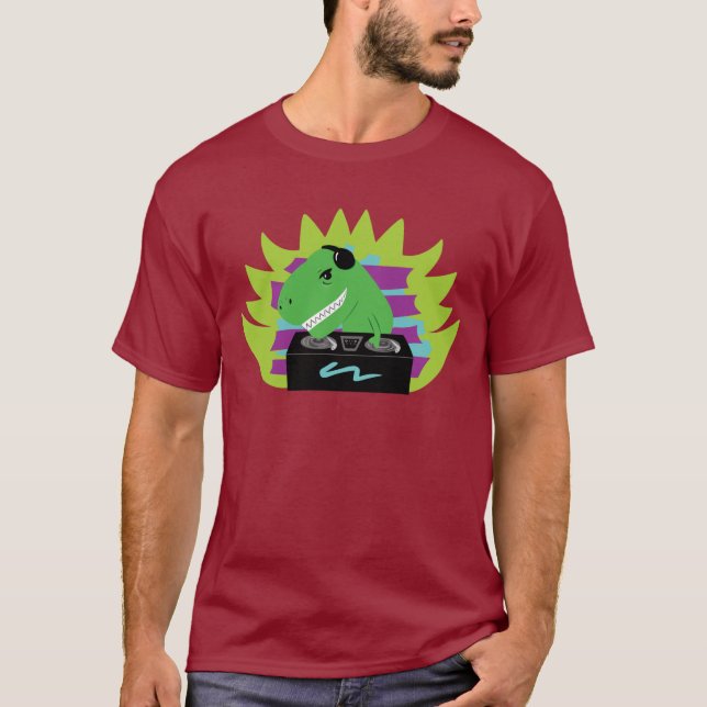 Dj-assaurus Rex T-Shirt (Frente)