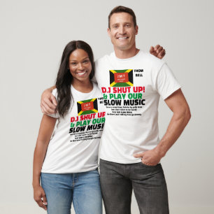 DJ CALA A BOCA& TOCA MÚSICA LENTA Camiseta Básica