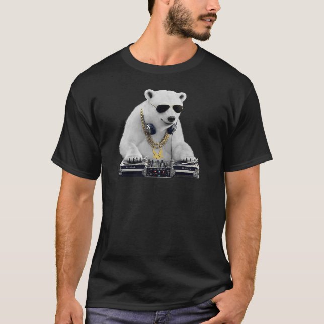 DJ FrostBite Polar Bear T-Shirt (Frente)