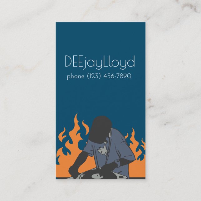 Dj Musical Cartão de visita (Frente)