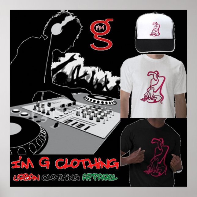 DJ Poster do I'm G Clothing (Frente)