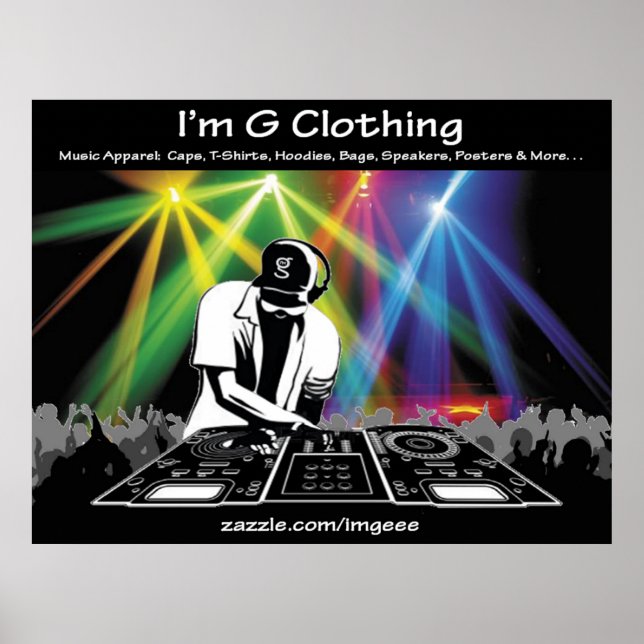 DJ Poster do I'm G Clothing (Frente)