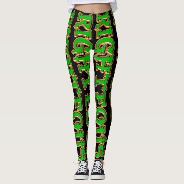 DJ Righteous black Leggings (Frente)