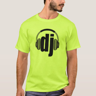 DJ - T-shirt do disco-jóquei