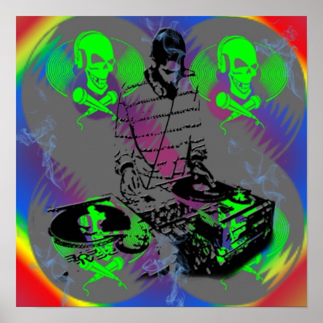 DJ Vinal Spinner Poster (Frente)