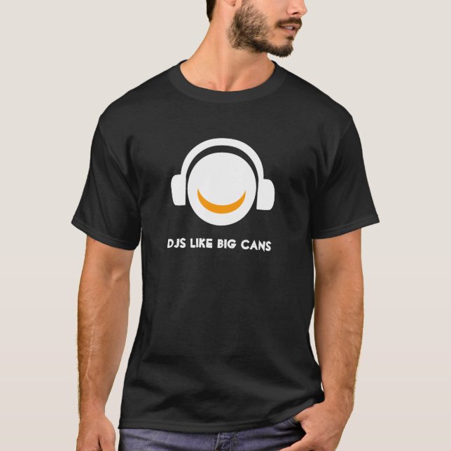 DJs gosta do t-shirt grande das "latas" (Frente)