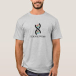 DNA Helix Science Rocha Camisa Design<br><div class="desc">Símbolo de dupla hélice do DNA - A Ciência Rocha Design com texto personalizável.</div>