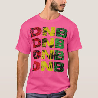 Dnb Camisa Vermelho Amarelo Abstrato Tambor N Bass