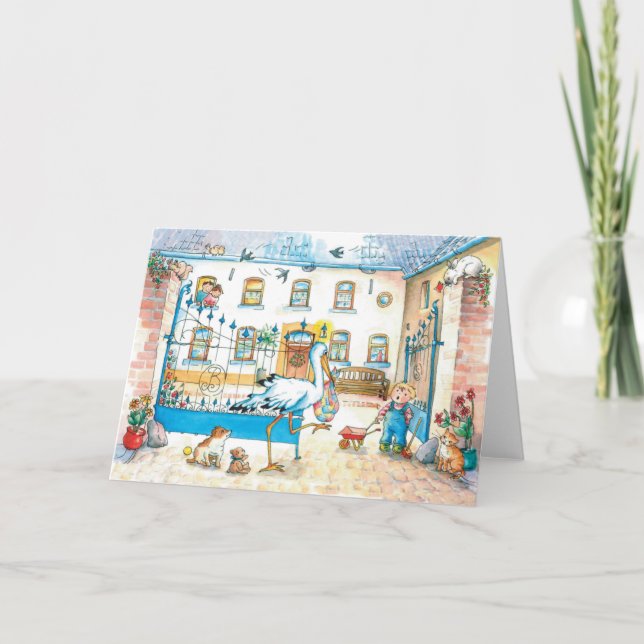 Do "a chegada bebê " do nascimento anúncio (Frente)