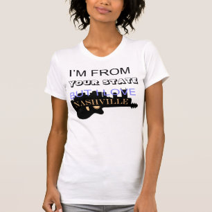 Do amor de Nashville t-shirt americano do roupa em