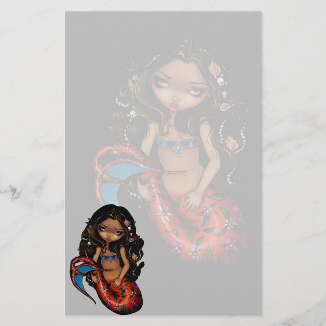 Do "artigos de papelaria de Sirena La" (Frente)