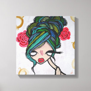 Do "beluga" canvas bebê, 12" X12 "
