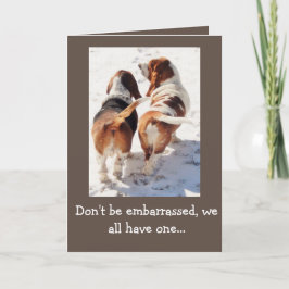 Do "cães de Basset engraçados de w/Cute do cartão