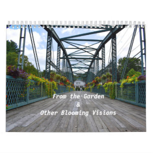 Do calendário de parede do jardim